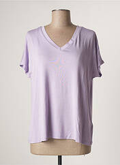 T-shirt violet VILA pour femme seconde vue