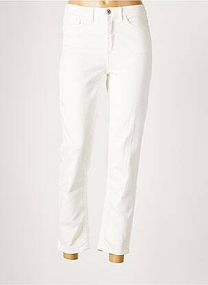 Jeans coupe slim blanc ICHI pour femme