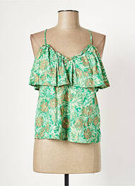 Top manches bretelles ajustables fines bretelles vert VERO MODA femme