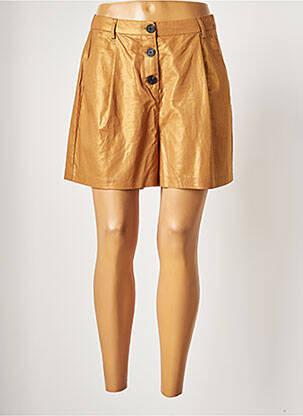 Short coupe droite marron VERO MODA femme