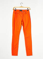 Pantalon droit orange VERO MODA pour femme seconde vue