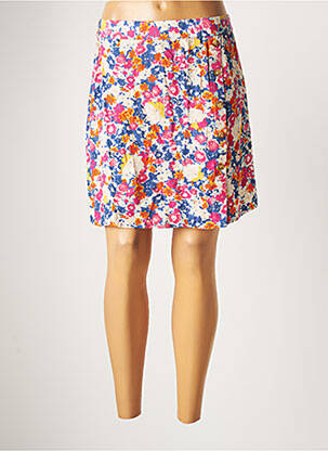Jupe courte coupe évasée bleu PIECES femme