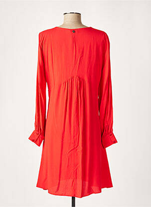 Robe mi-longue manches longues manches longues rouge FRACOMINA femme