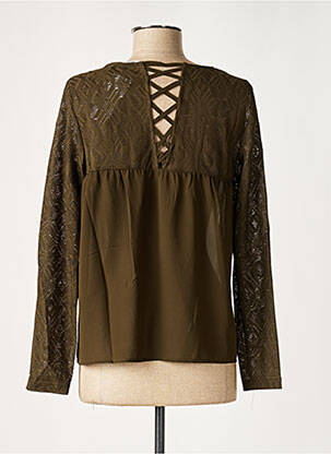 Blouse col rond manches longues vert MOLLY BRACKEN femme