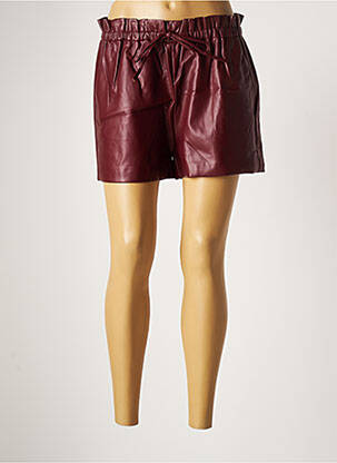 Short tissage simili-cuir taille normale violet MOLLY BRACKEN femme