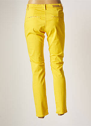 Pantalon 7/8 stretch taille normale jaune HOPPY femme