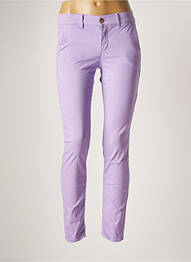 Pantalon 7/8 stretch taille normale violet HOPPY femme