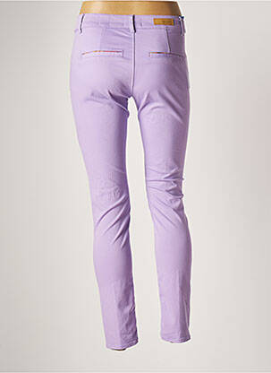 Pantalon 7/8 stretch taille normale violet HOPPY femme