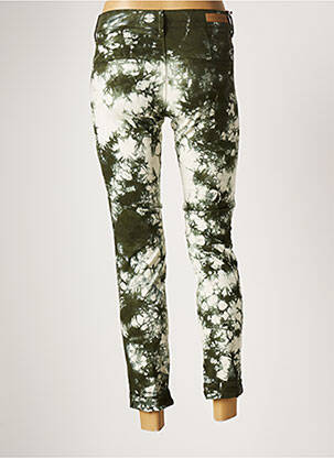 Pantalon 7/8 stretch taille normale vert HOPPY femme