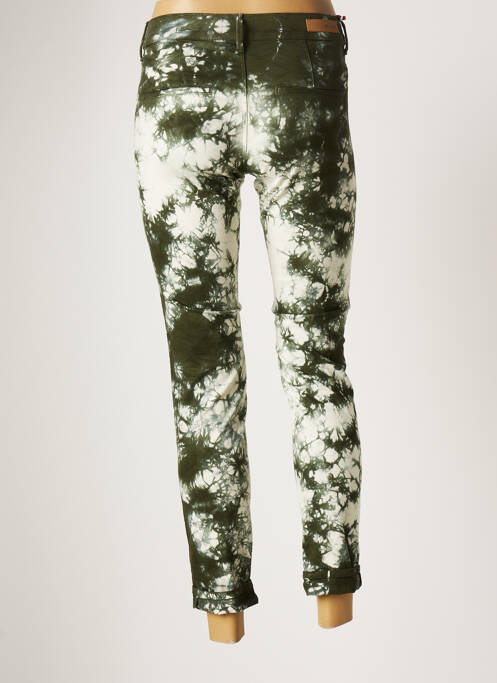 Pantalon 7/8 stretch taille normale vert HOPPY femme