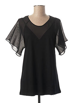T-shirt manches longues manches longues noir PAUL BRIAL femme