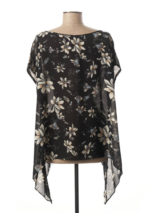 Tunique manches courtes noir PAUL BRIAL pour femme