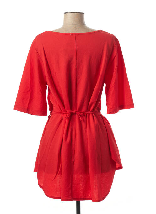 Tunique manches longues rouge G!OZE pour femme