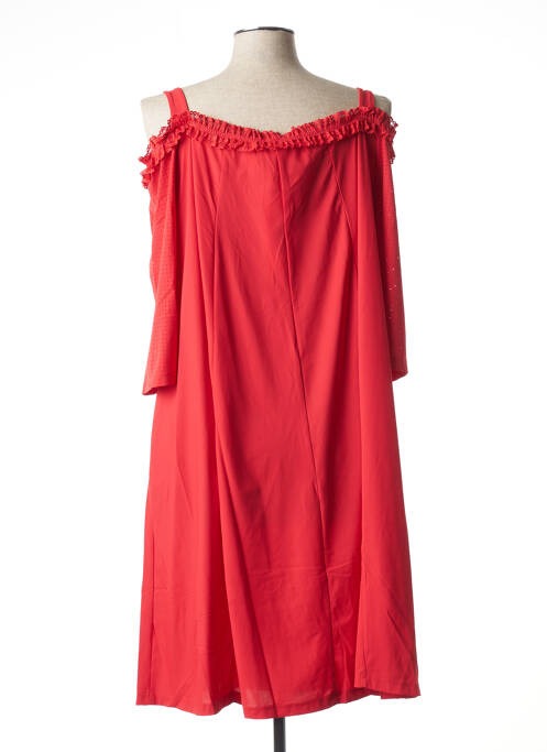 Robe mi-longue rouge G!OZE pour femme