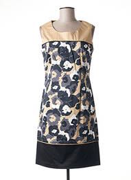 Robe mi-longue sans manche sans manche beige PAUL BRIAL femme