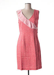 Robe mi-longue sans manche sans manche rouge PAUL BRIAL femme