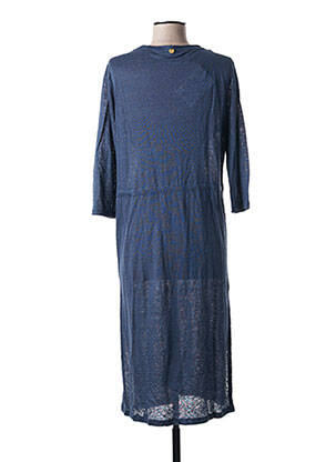 Gilet manches longues manches 3/4 bleu PAUL BRIAL femme