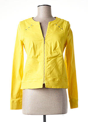 Veste casual poches jaune PAUL BRIAL femme