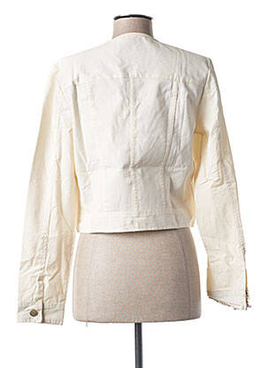 Veste casual col rond beige PAUL BRIAL femme