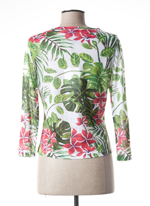 Gilet manches longues vert PAUL BRIAL pour femme