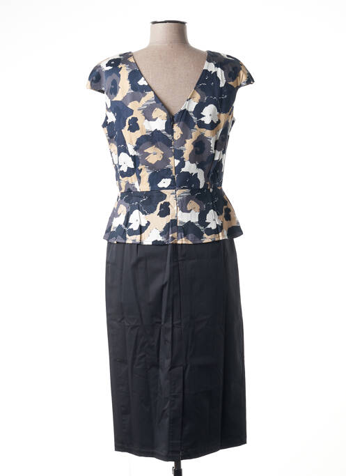 Robe mi-longue noir PAUL BRIAL pour femme