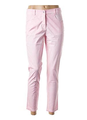 Pantalon 7/8 stretch taille normale rose MALOKA femme