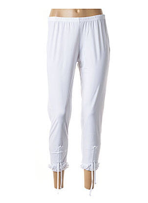 Pantacourt taille élastique blanc G!OZE femme