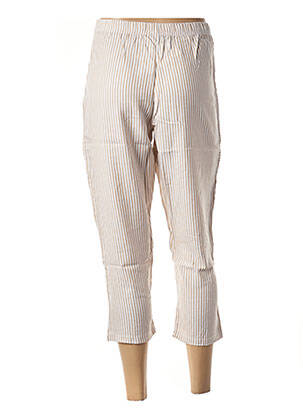 Pantacourt coupe droite beige G!OZE femme