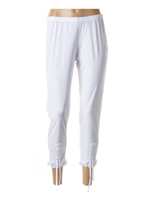 Pantacourt taille élastique blanc G!OZE femme