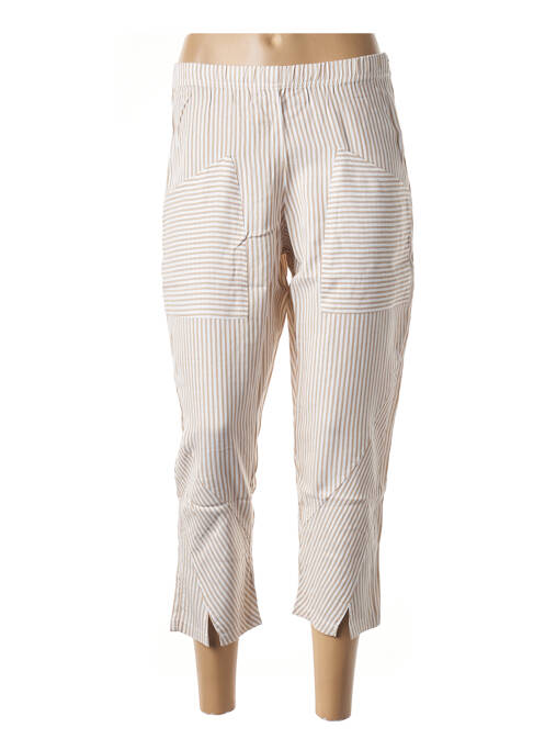 Pantacourt coupe droite beige G!OZE femme