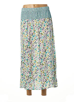 Jupe longue coupe fluide bleu PAUL BRIAL femme