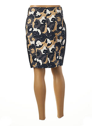 Jupe mi-longue stretch bleu PAUL BRIAL femme