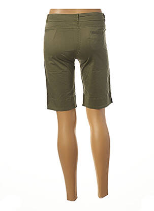 Bermuda coupe droite taille normale vert PAUL BRIAL femme