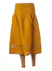 Jupe longue jaune MALOKA pour femme seconde vue