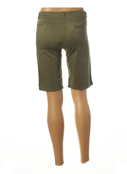 Bermuda coupe droite taille normale vert PAUL BRIAL femme