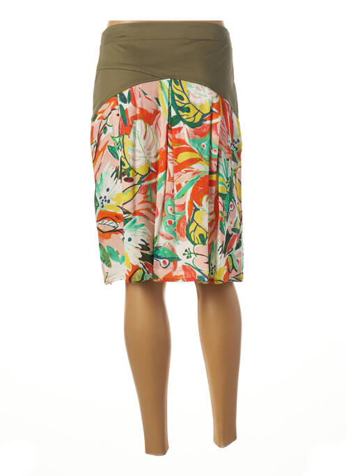 Jupe mi-longue vert PAUL BRIAL pour femme