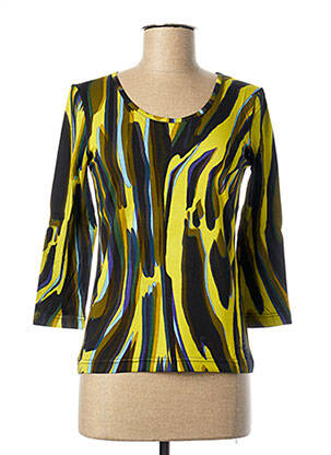 T-shirt manches 3/4 manches 3/4 vert PAUL BRIAL femme