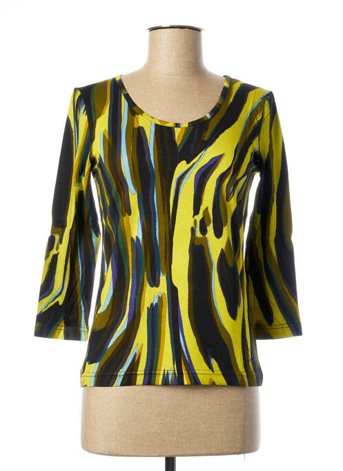 T-shirt manches 3/4 manches 3/4 vert PAUL BRIAL femme