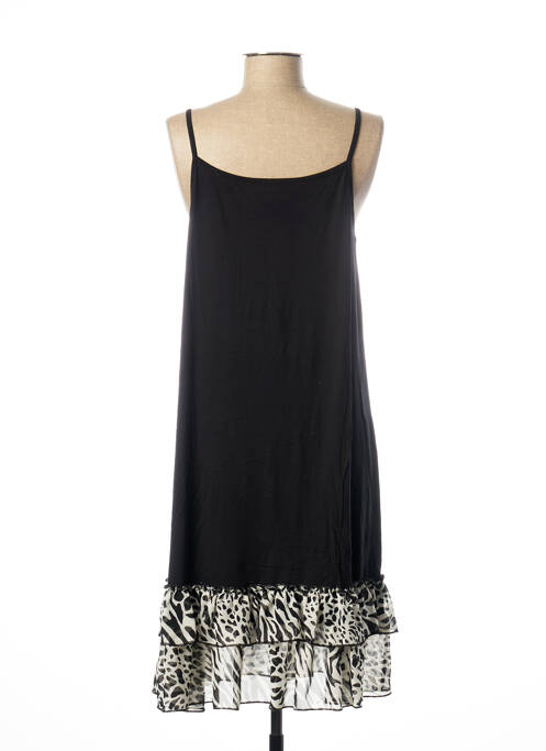 Robe mi-longue noir G!OZE pour femme