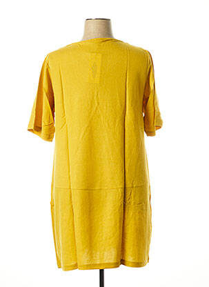 Tunique manches courtes col v jaune G!OZE femme