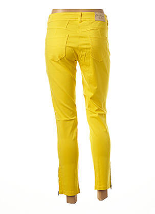 Pantalon droit stretch taille normale jaune PAUL BRIAL femme