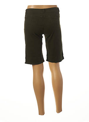 Bermuda coupe droite taille normale vert PAUL BRIAL femme