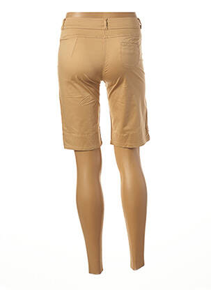 Bermuda coupe droite taille normale beige PAUL BRIAL femme