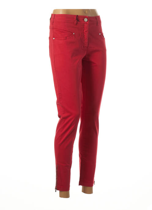Pantalon droit rouge PAUL BRIAL pour femme