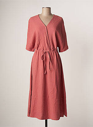 Robe longue rose CKS pour femme