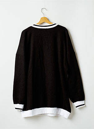 Sweat-shirt coupe over-size manches longues noir PRETTY LITTLE THING femme