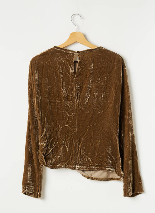 Top marron ZARA pour femme