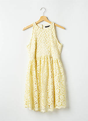 Robe courte sans manche sans manche jaune ZARA femme