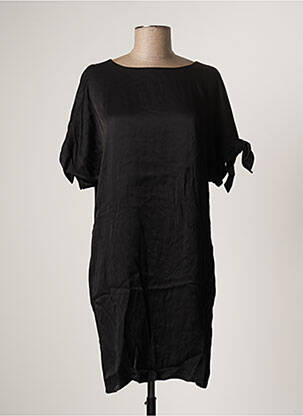 Robe courte manches courtes manches courtes noir MINIMUM femme