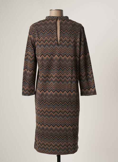 Robe mi-longue marron MINIMUM pour femme